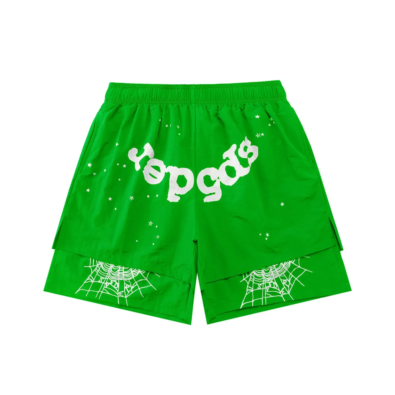 Graphic Print Two-Layer Sport Shorts 8