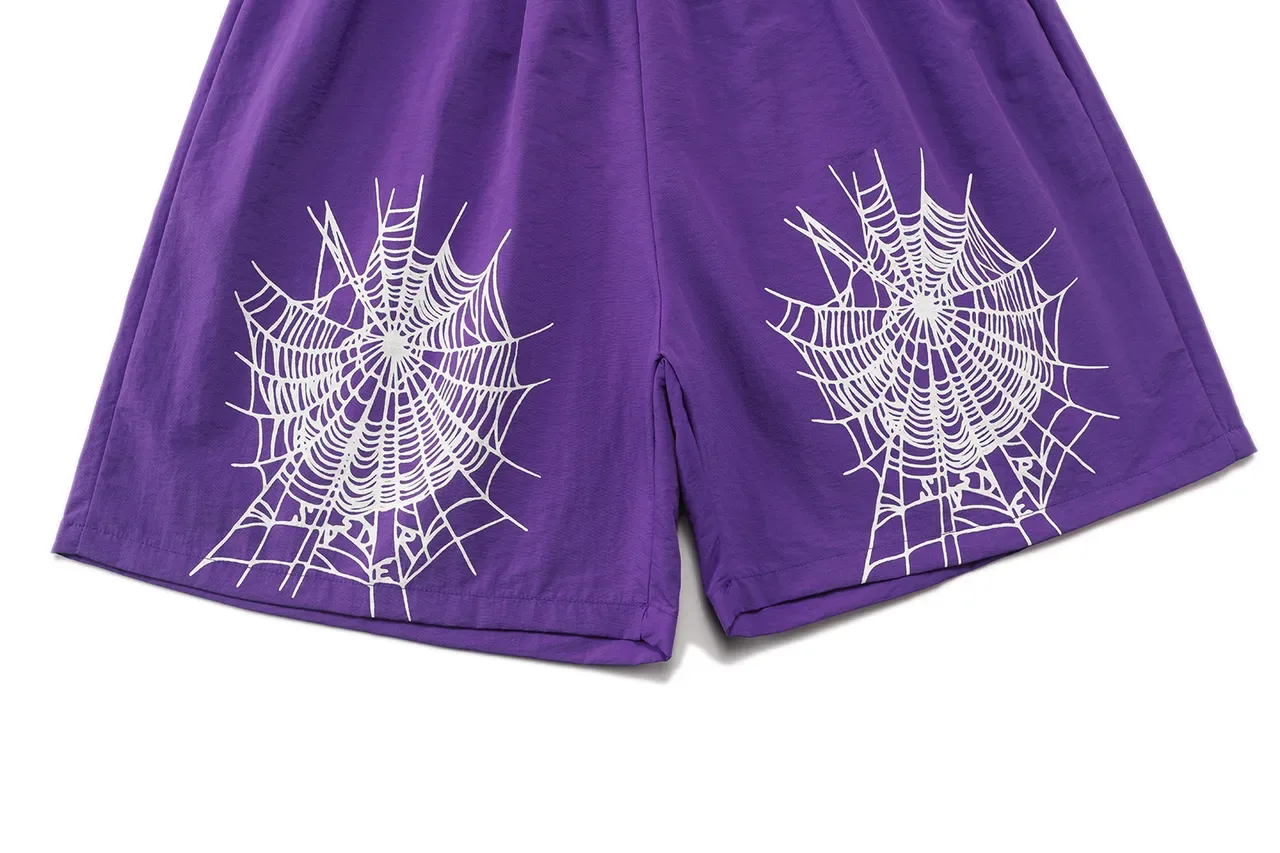 Graphic Print Two-Layer Sport Shorts 19