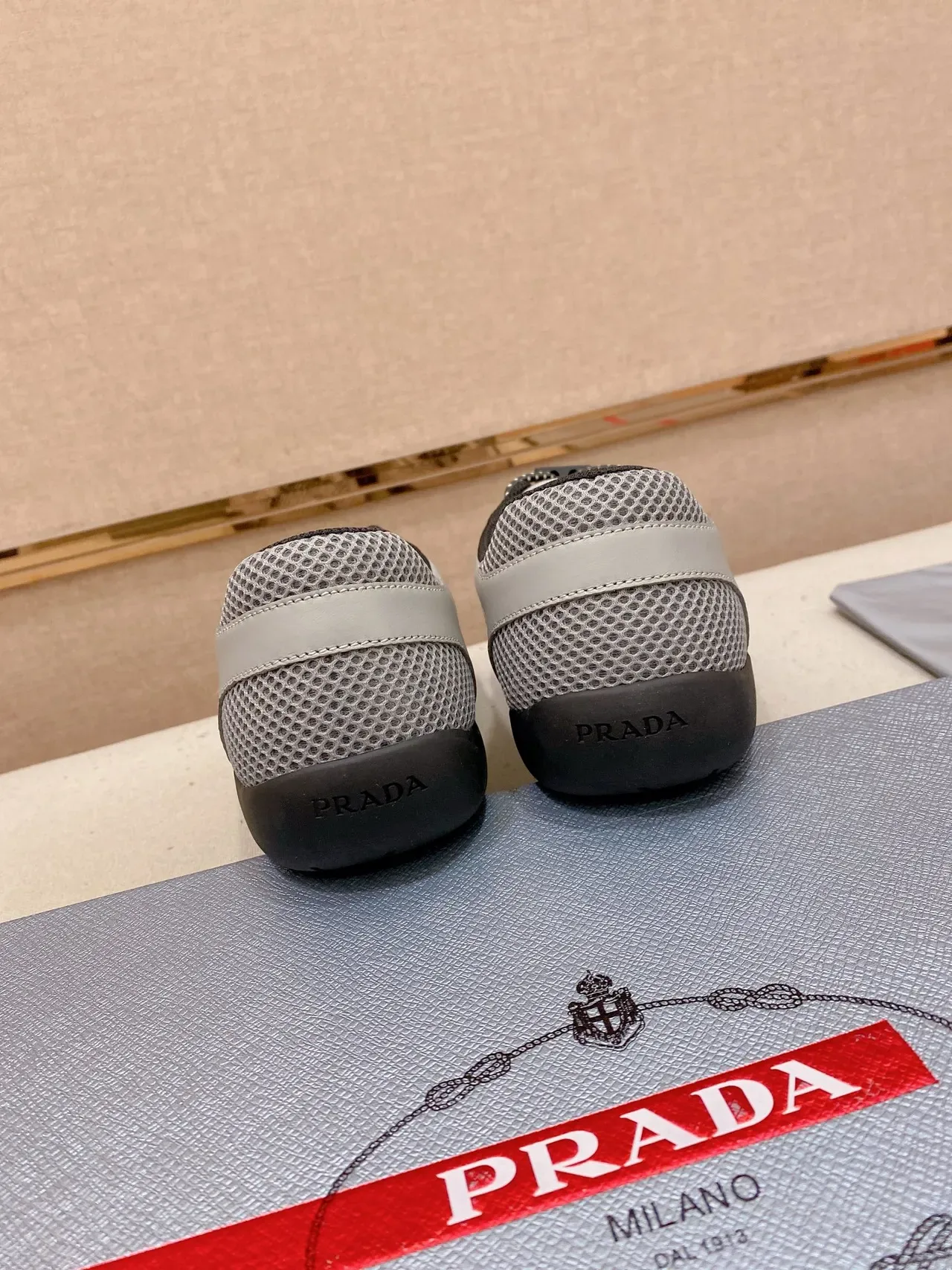 Gray and Black Mesh Suede Lifestyle Sneaker 2