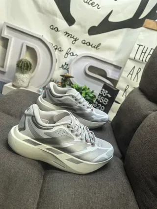 Gray and Silver Layered Overlay Low-Top Lifestyle Sneakers 9