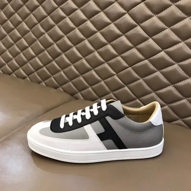 Gray Black Panelled Upper Strap Accent Sneakers 6