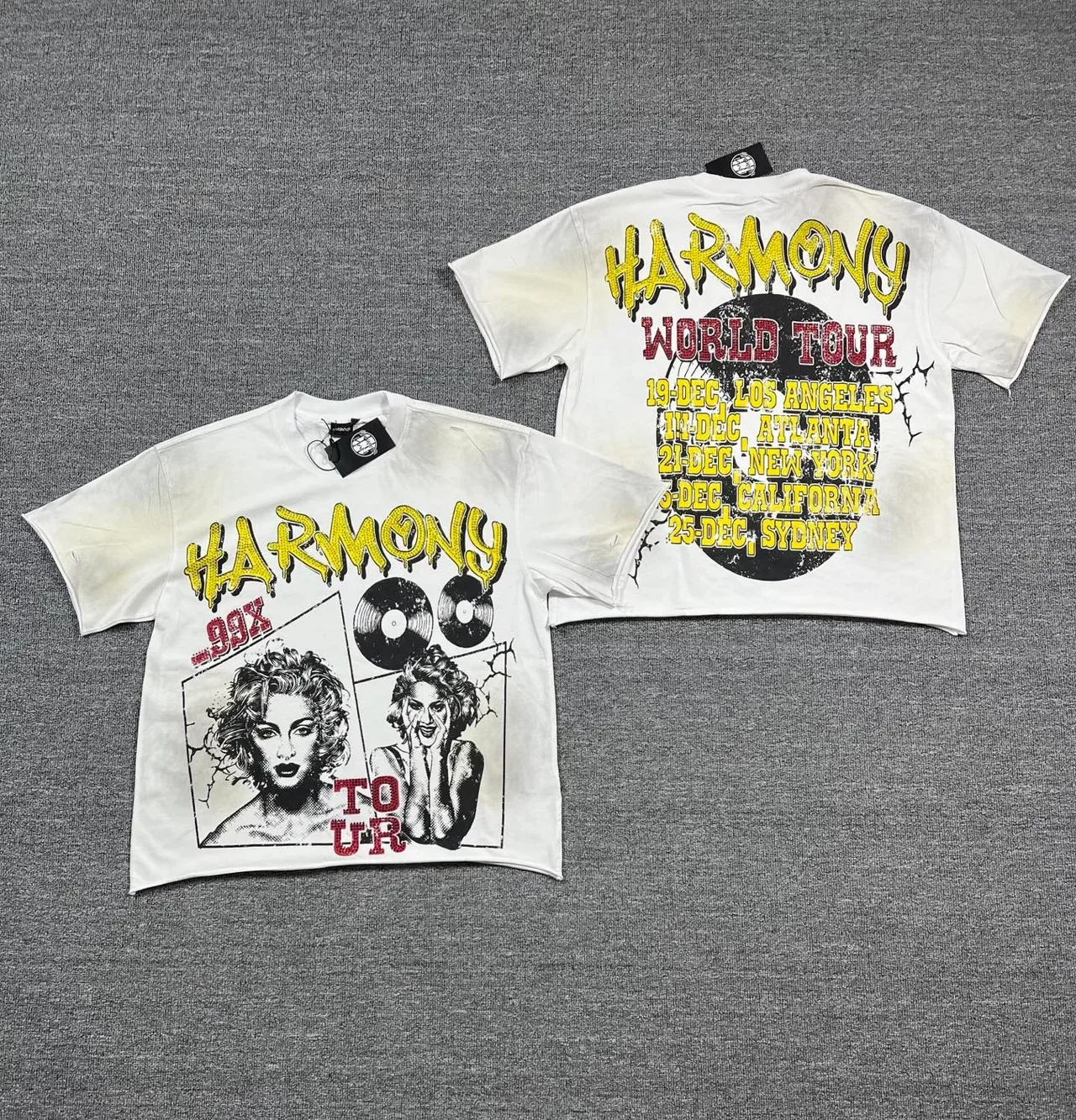 Harmony World Tour Graphic Print Distressed Wash T-Shirt 2