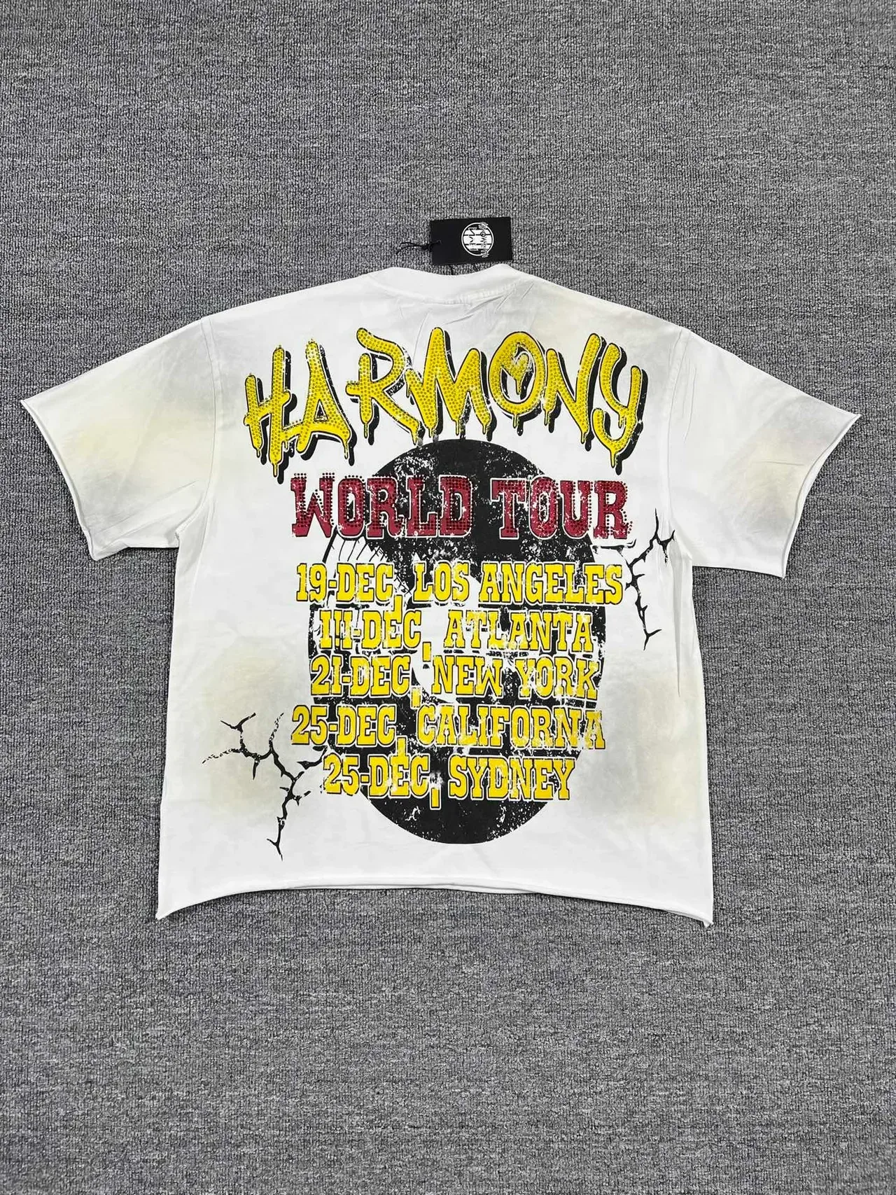 Harmony World Tour Graphic Print Distressed Wash T-Shirt 3