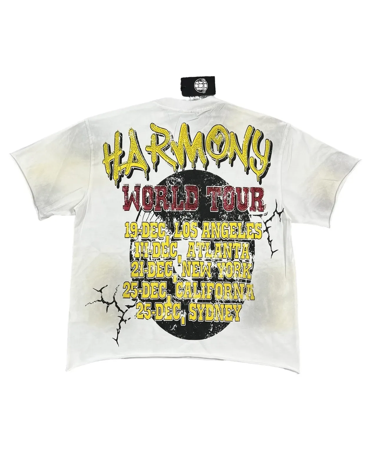 Harmony World Tour Graphic Print Distressed Wash T-Shirt 6