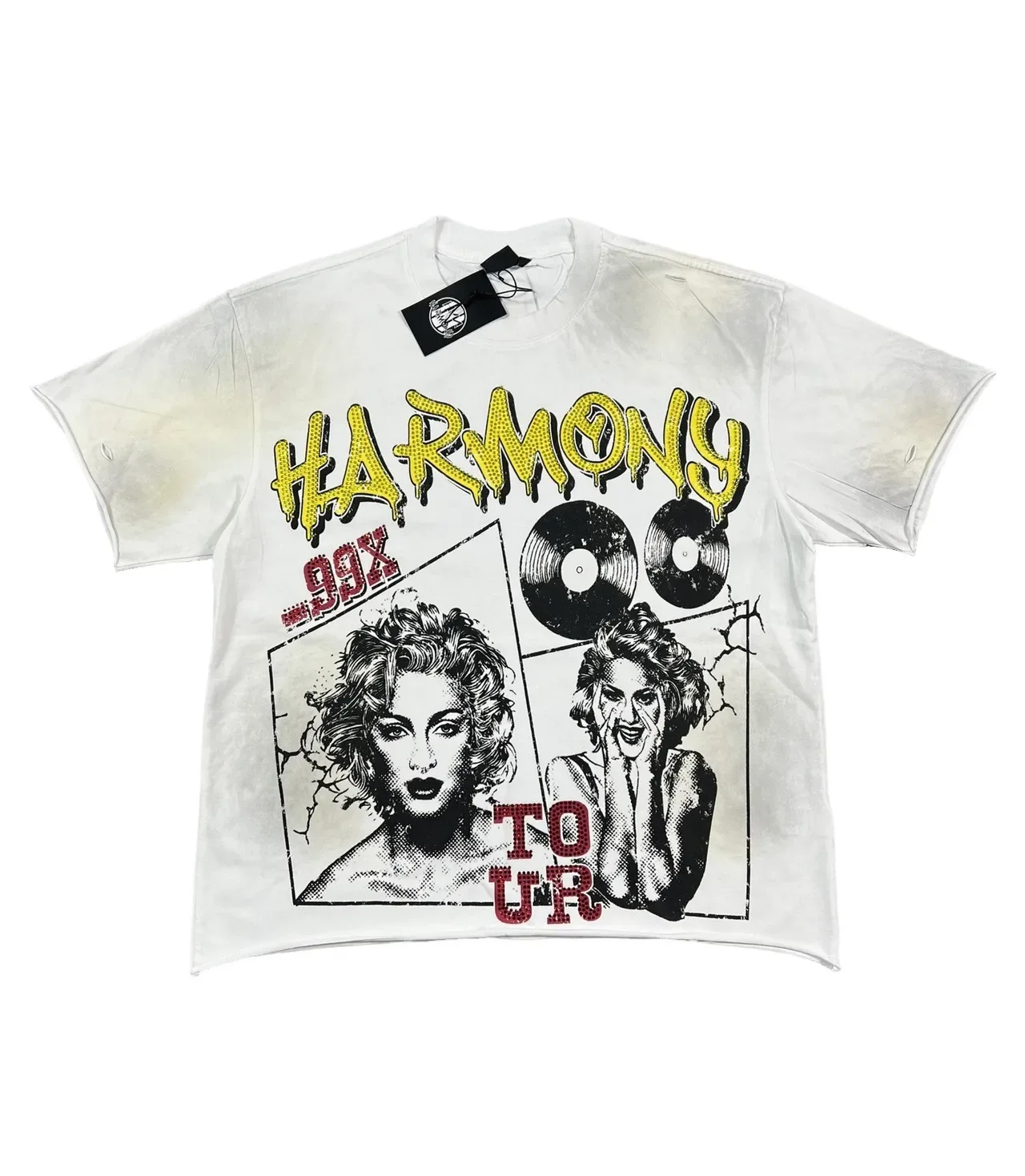 Harmony World Tour Graphic Print Distressed Wash T-Shirt 7