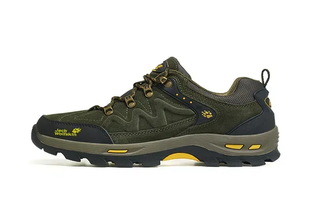 Jack Wolfskin Gray Blue Low-Cut Hiking Boot Synthetic Mesh Upper Sneakers 7