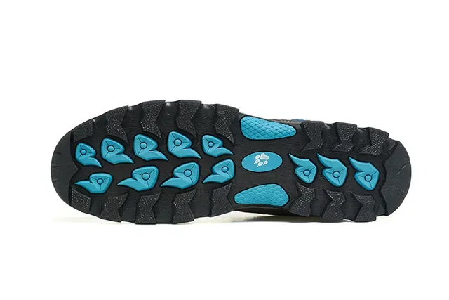 Jack Wolfskin Gray Blue Low-Cut Hiking Boot Synthetic Mesh Upper Sneakers 13