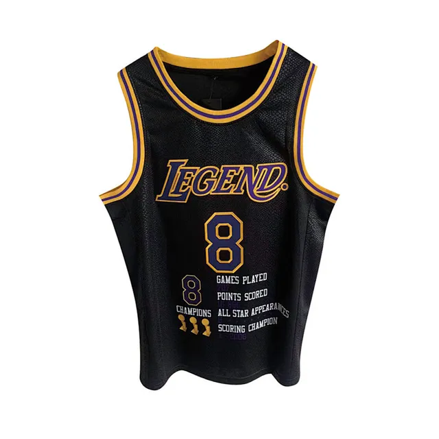 Legend 8 Camiseta de malha preta comemorativa 2