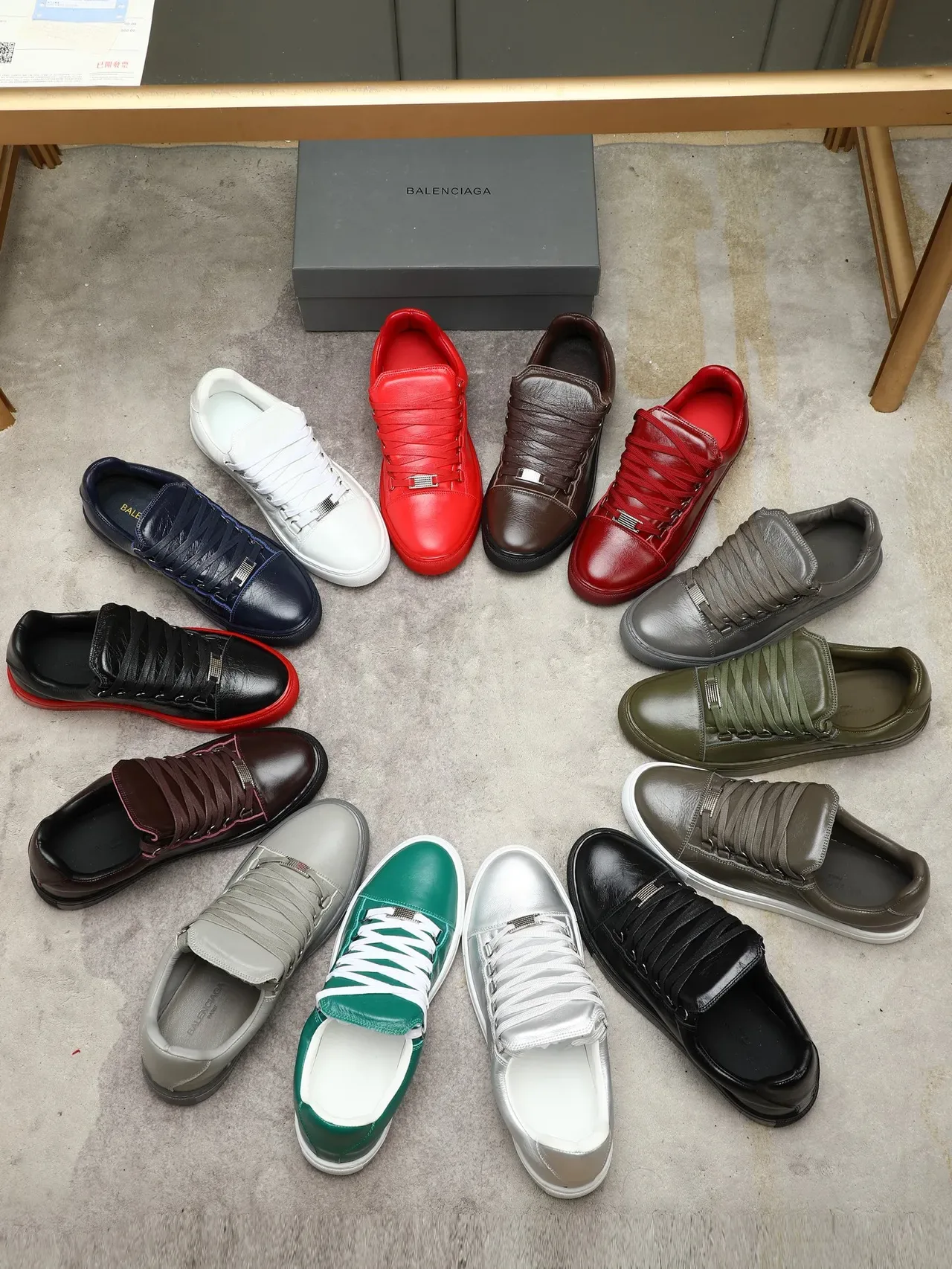 Metallic Silver Low-Top Lace-Up Sneaker 2