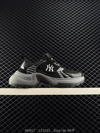 MLB XLG CHUNKY Black Gray Silver Chunky Sneakers 2