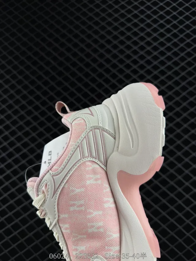 MLB XLG CHUNKY Pink and White Chunky Sneakers 2