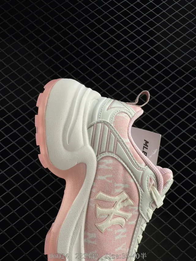 MLB XLG CHUNKY Pink and White Chunky Sneakers 3