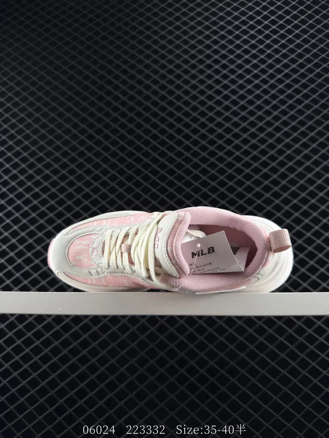 MLB XLG CHUNKY Pink and White Chunky Sneakers 4
