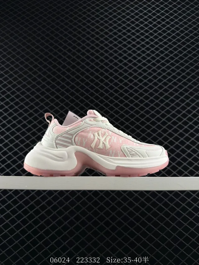 MLB XLG CHUNKY Pink and White Chunky Sneakers 6