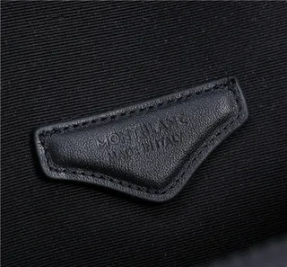 Montblanc Meisterstück Black Embossed Basketweave Casual Backpack 3