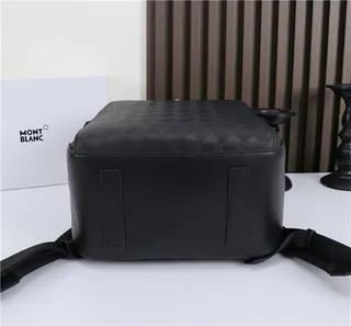 Montblanc Meisterstück Black Embossed Basketweave Casual Backpack 4