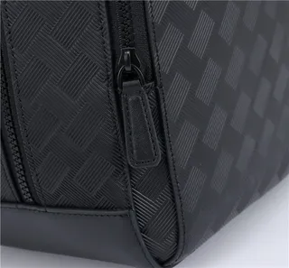 Montblanc Meisterstück Black Embossed Basketweave Casual Backpack 5