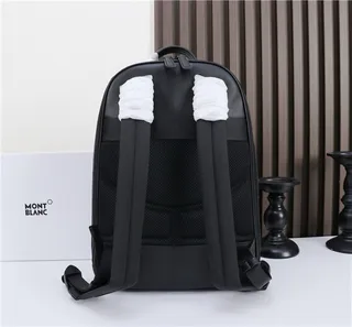 Montblanc Meisterstück Black Embossed Basketweave Casual Backpack 6