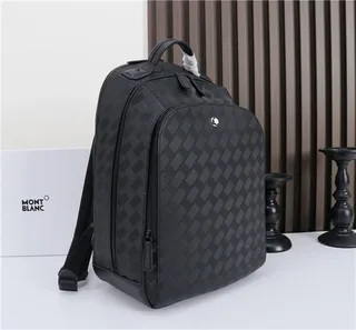 Montblanc Meisterstück Black Embossed Basketweave Casual Backpack 7