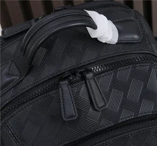 Montblanc Meisterstück Black Embossed Basketweave Casual Backpack 8