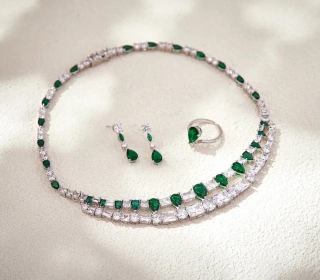 Multi-Row Ruby and Diamond Collar Necklace 3