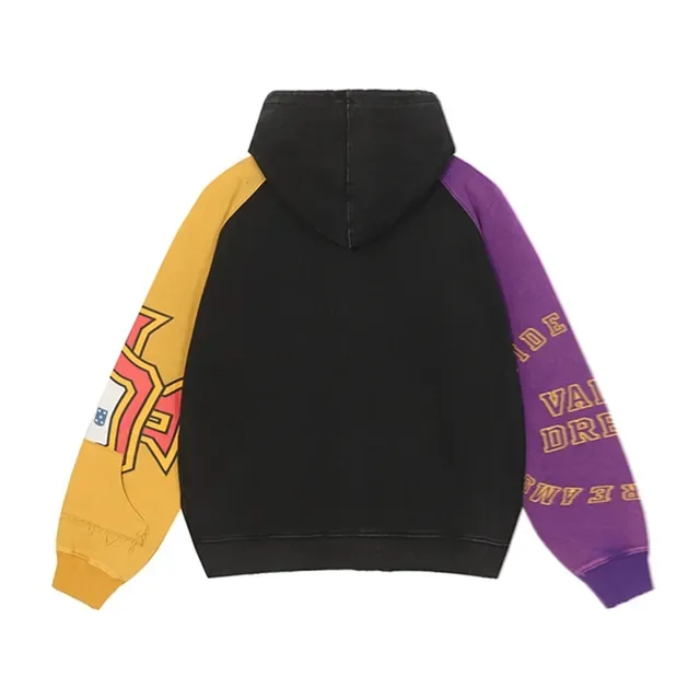Multicolor Block Graphic Zip-Up Hoodie 6