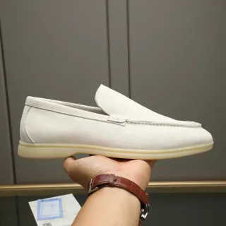 Off-White स्यूड मॉक-टो स्लिप-ऑन लोअफर