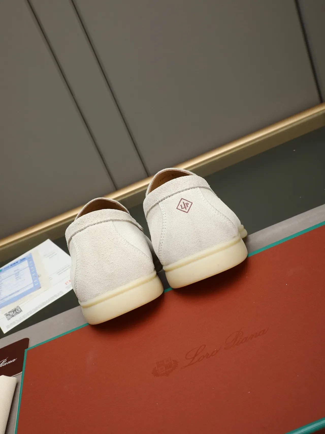 Off-White Suede Moc-Toe Slip-On Loafer 4