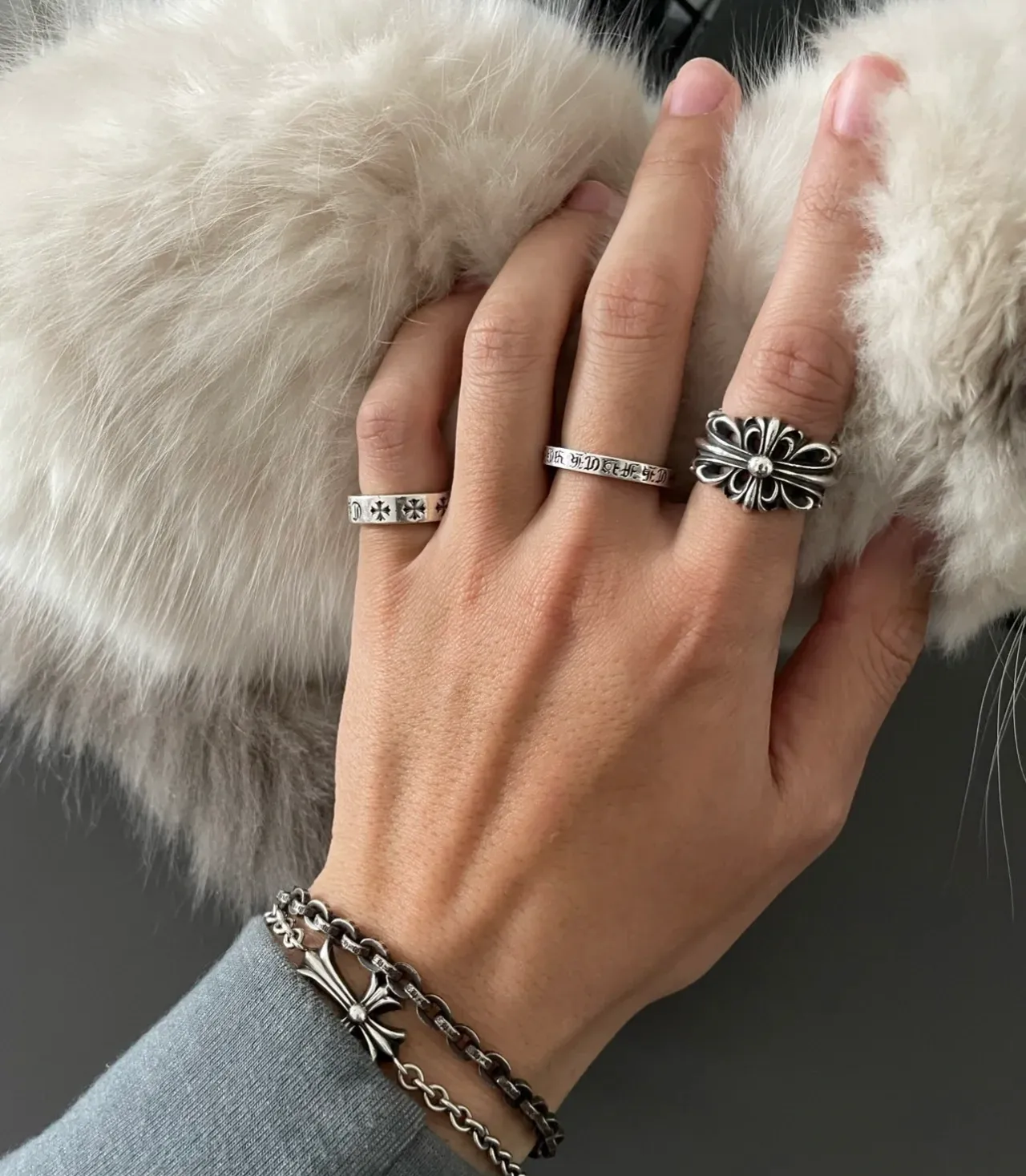 Oxidized Silver-Tone Chunky Oval Link Chain Bracelet 2