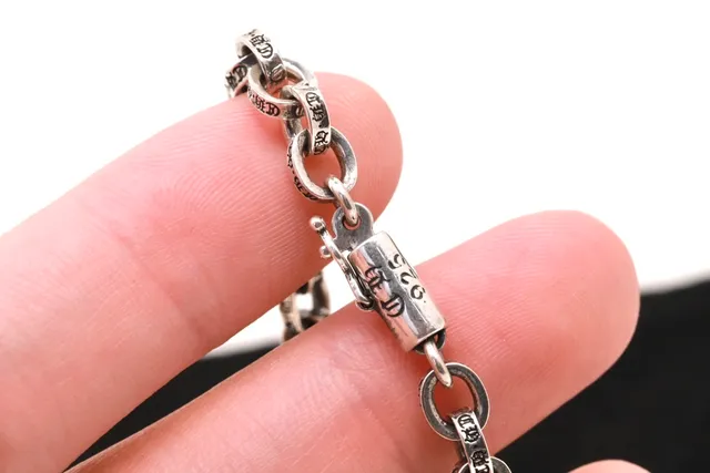 Oxidized Silver-Tone Chunky Oval Link Chain Bracelet 5