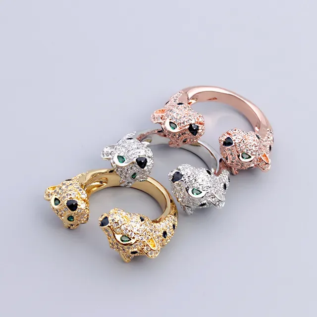 Panther-Head Pavé Crystal Cuff Bracelet 7