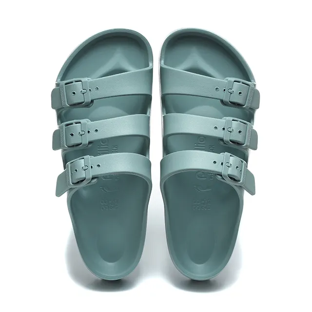 Papillio Sandale à trois brides avec boucle Seafoam Green Sandales casuales 2