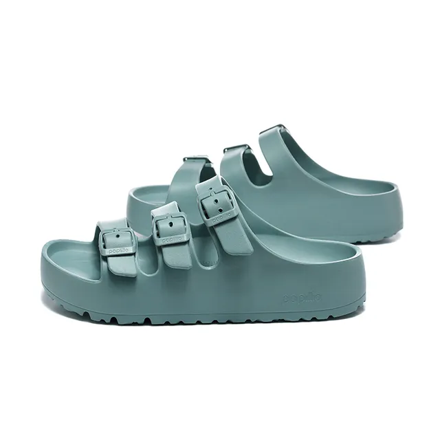 Papillio Sandale à trois brides avec boucle Seafoam Green Sandales casuales 3