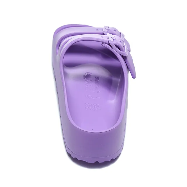 Papillio Three-Strap Buckle Slide Purple Casual Sandal 5