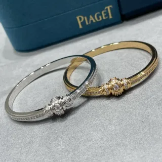 Piaget سوار ذهبي وذهب أبيض Pavé-Set