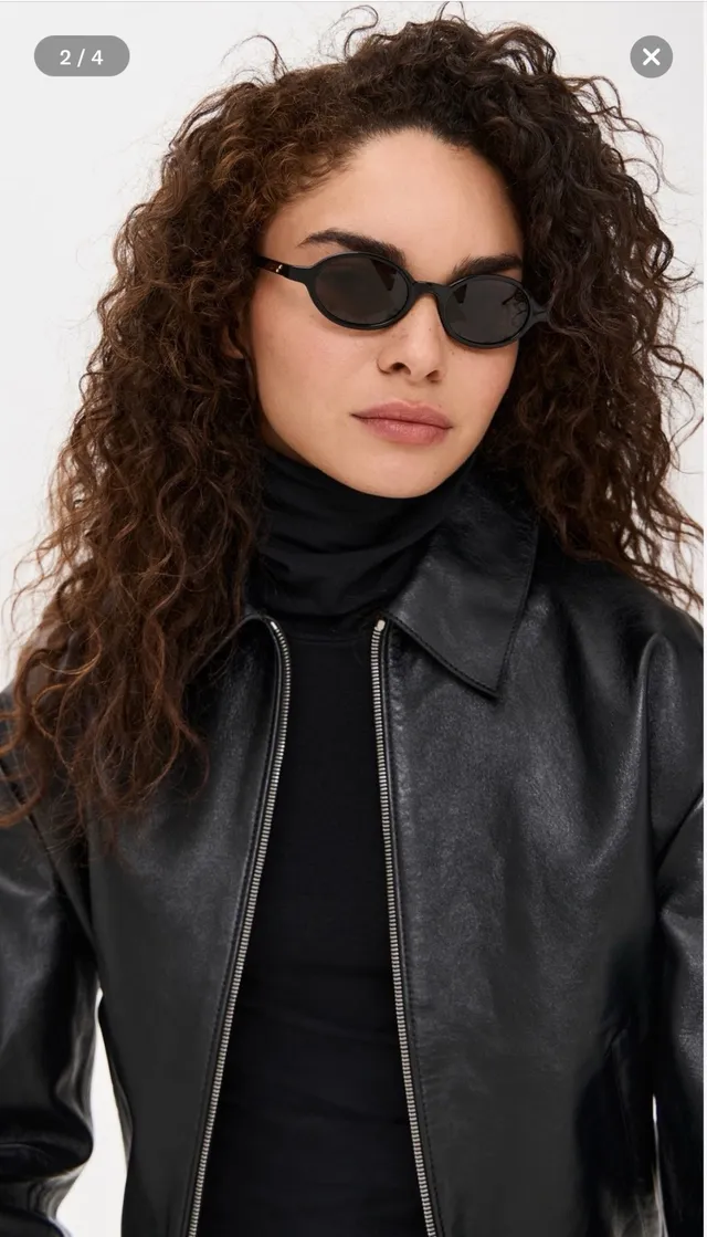 Pink Brown Oval Frame Matte Finish Sunglasses 5
