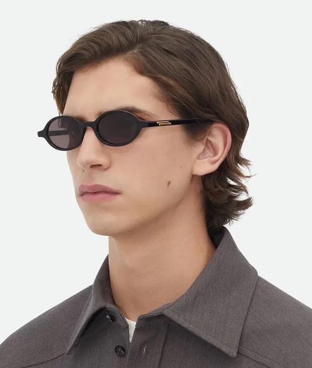 Pink Brown Oval Frame Matte Finish Sunglasses 7