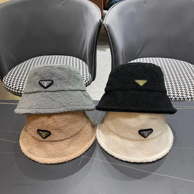 Plush Teddy-Textured Black Bucket Hat 4