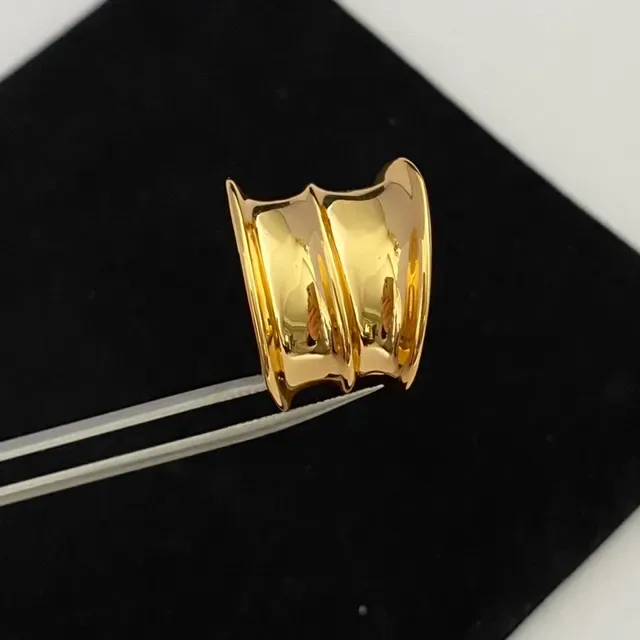 Polished Gold Stacked Band Minimalist Ring 5