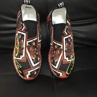 Zapatillas slip-on con motivo de naipes impresos
