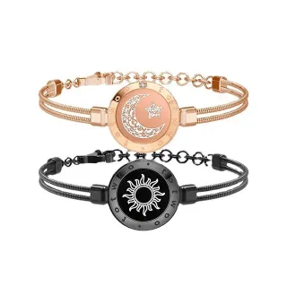 Pulseras de Encanto Simbólicas en Oro Rosa y Negro