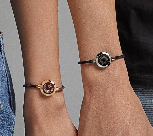 Rose Gold and Black Symbolic Charm Bracelets 2