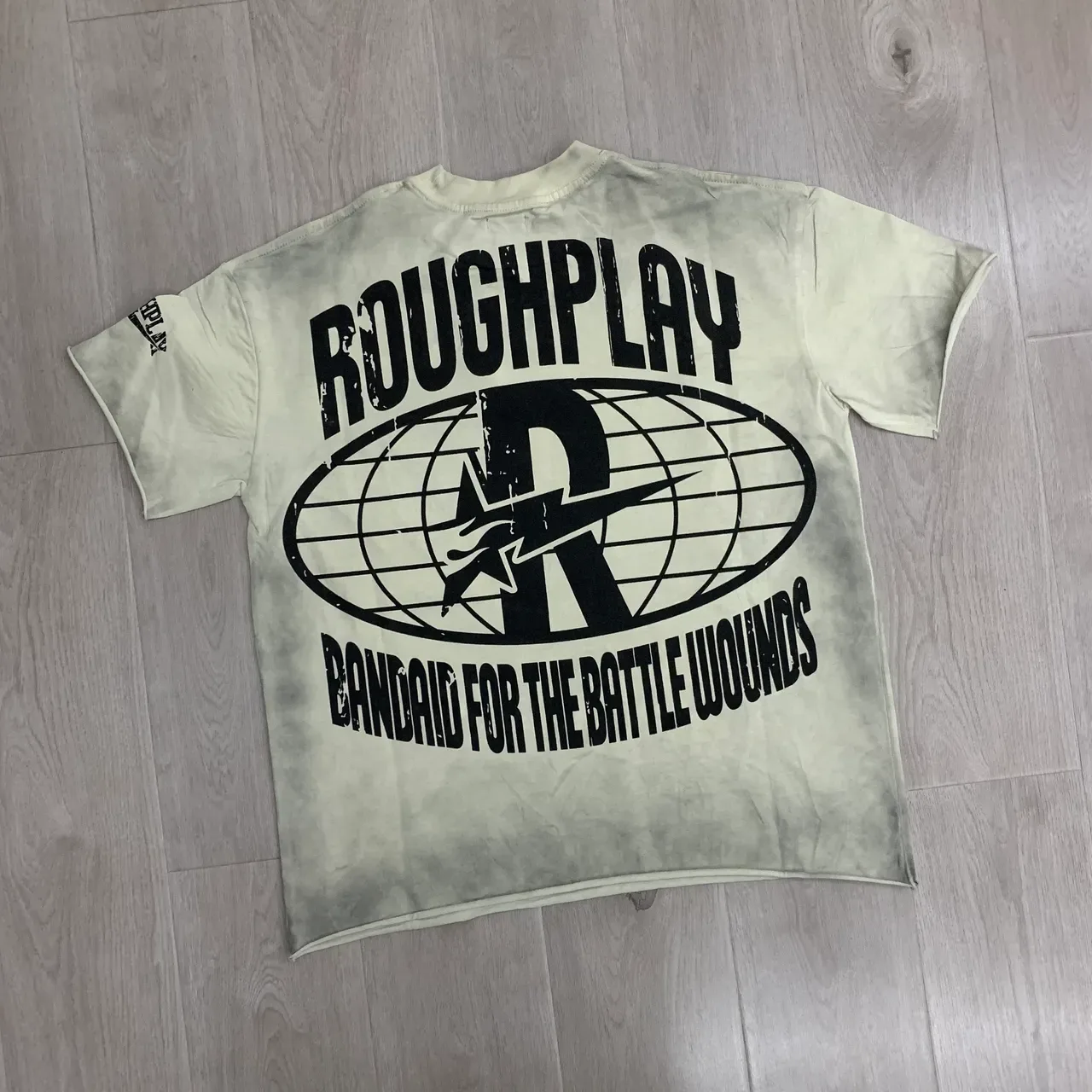 Rough Roughplay Graphic Rhinestone-Embellished Tie-Dye T-Shirt 6