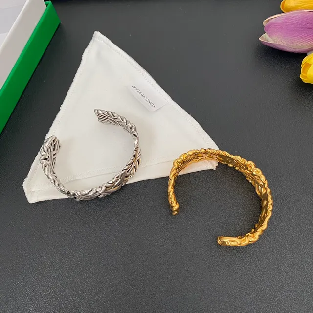 Silver and Gold Woven Twisted Open Cuff Bracelets 9