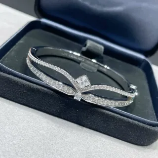 سوار فضي Pavé-Set ثنائي النطاق