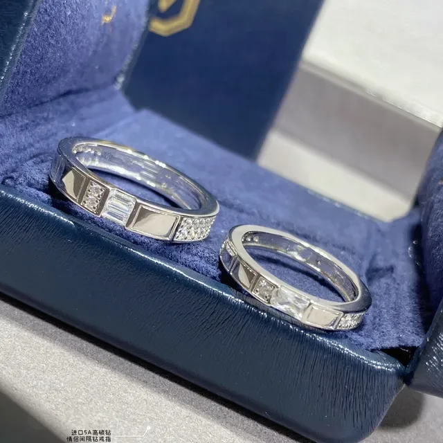 Silver-Tone Channel-Set Baguette and Round Stone Stackable Rings 2