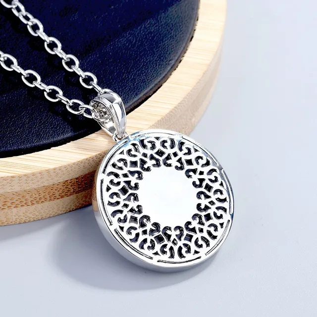 Silver-Tone Panther Motif Pavé Pendant Necklace 5