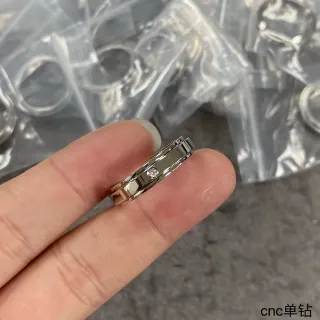 Silver-Tone Single-Stone Channel-Set Grooved Band Ring