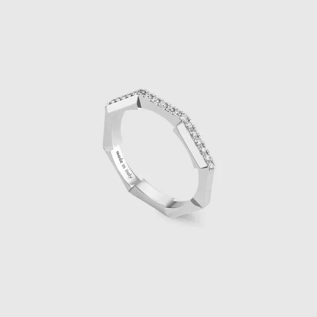 Silver Transparent Geometric Open Hoop Pavé-Set Vertical Stone Bar Earrings 4
