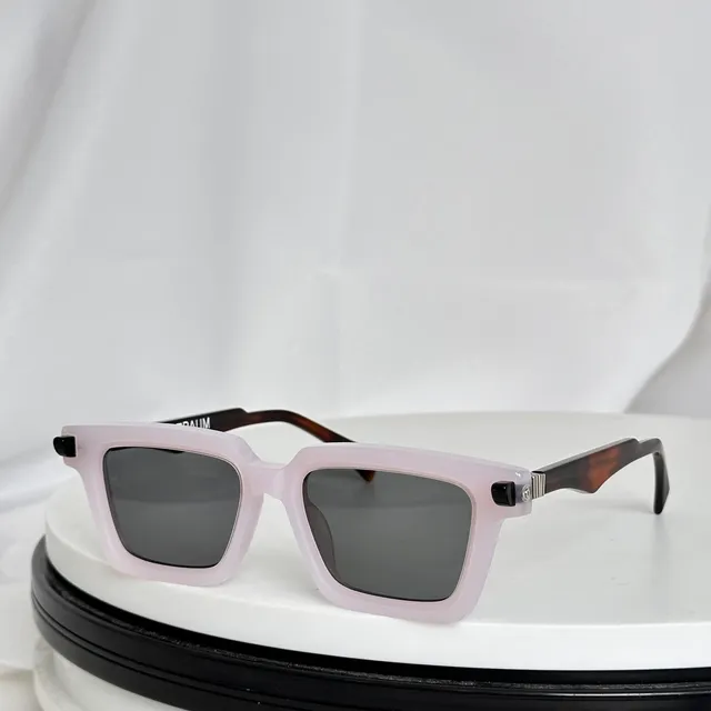 Speckled Black Acetate Geometric Rectangular Optical Glasses 2